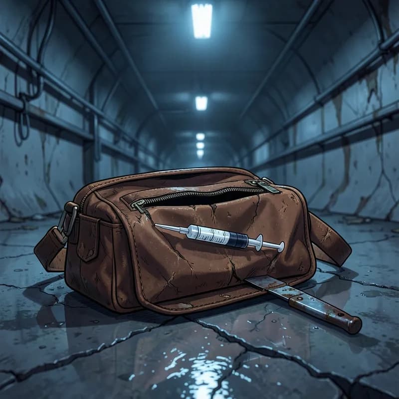The Medic Zombie interactive story — atmospheric illustration
