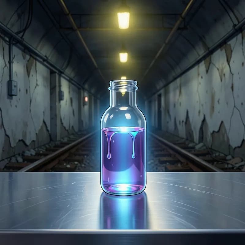 The Scientist Zombie interactive story — atmospheric illustration