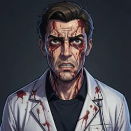 Dr. Hideo Sato — Zombie character portrait
