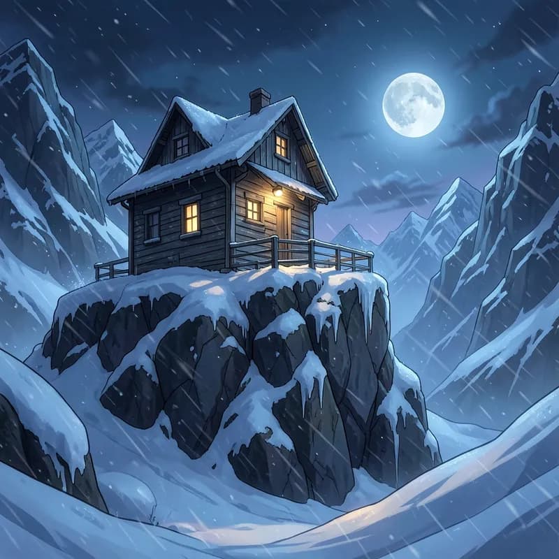 Winter Zombie Survival Zombie interactive story — atmospheric illustration